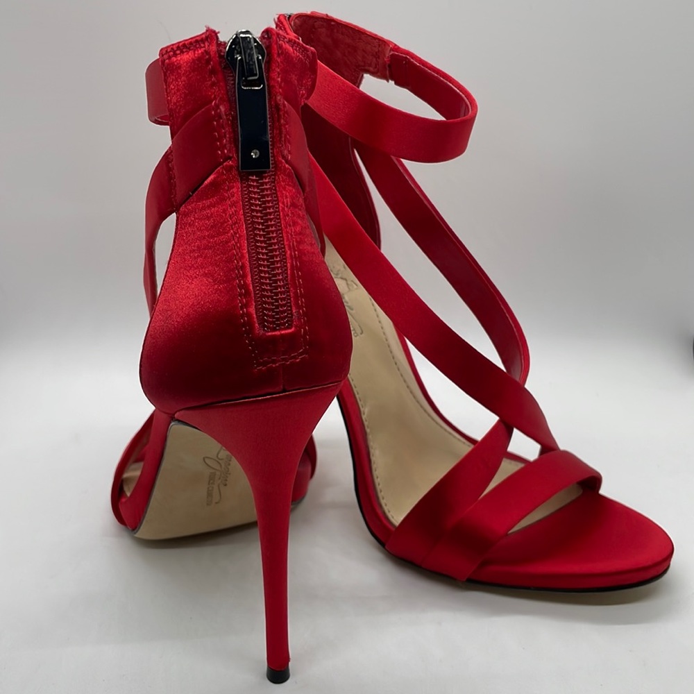 Beautiful satin red heels